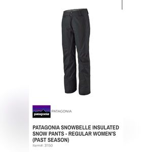 PATAGONIA SNOWBELLE INSULATED SNOW PANTS - REGULAR WOMEN'S (PAST SEASON)